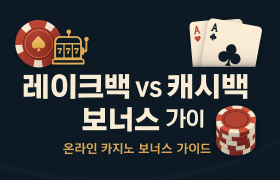 레이크백 vs 캐시백 보너스 차이점